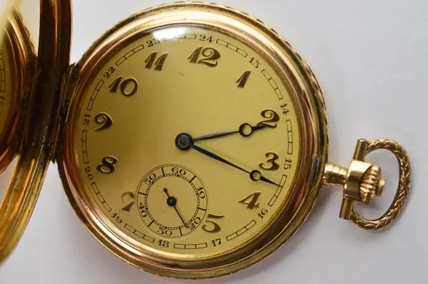Vintage 14K Yellow Gold Vogt Pocket Watch 14