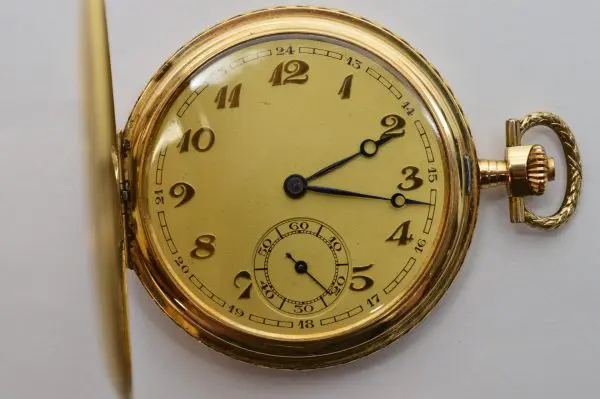 Vintage 14K Yellow Gold Vogt Pocket Watch 2