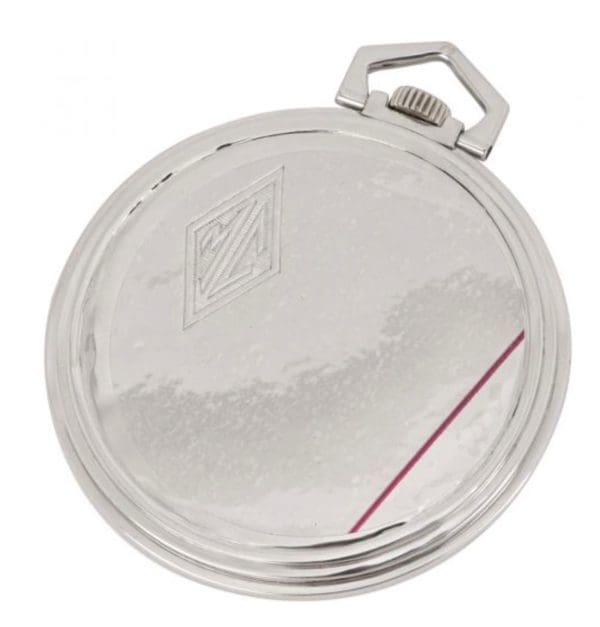 Vintage Longines Rare Art Deco Slim Keyless Pocket Pocket Watch 18CT White Gold 4