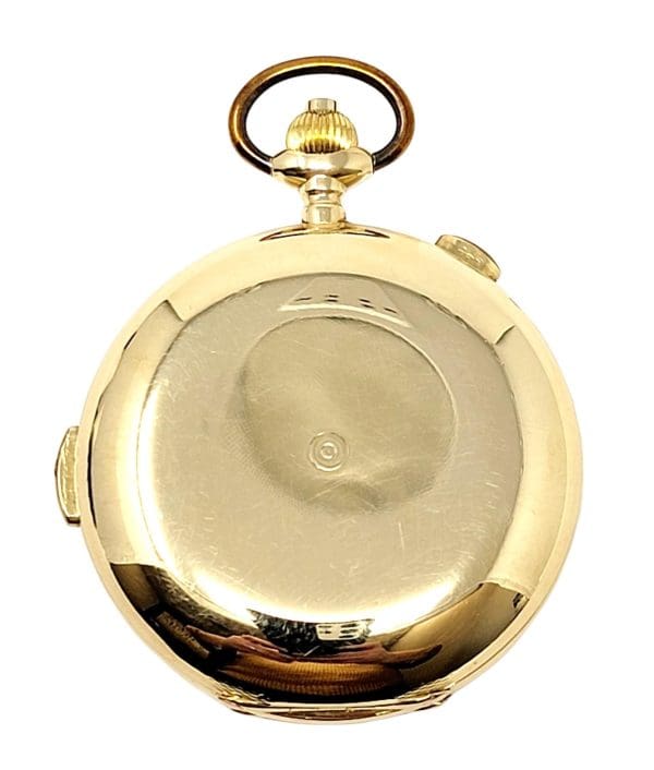 Vintage Paul Ditisheim 18 Karat Yellow Gold Pocket Watch Solvil Original Box 7