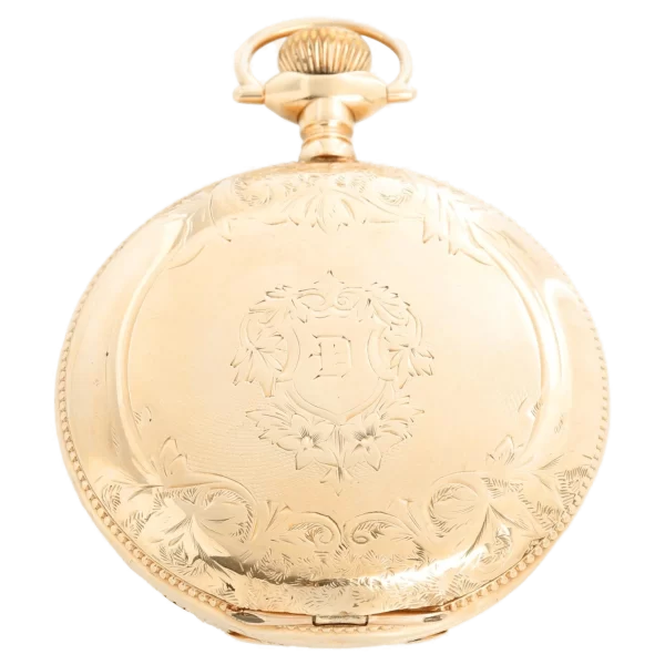 Vintage Elgin 14K Yellow Gold 165 Pocket Watch 1 transformed