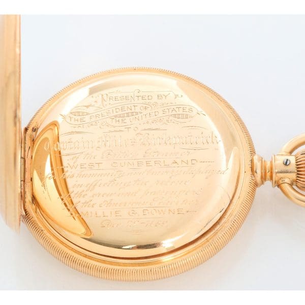 Waltham Presidential Presentation Model 1872 18K Yellow Gold Pocket Watch 7