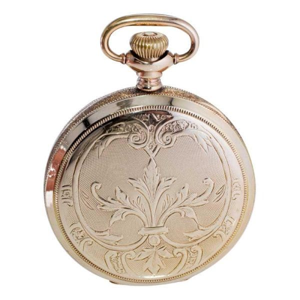 Waltham Yellow Gold Filled Art Nouveau Hunters Case Pocket Watch from 1906 9