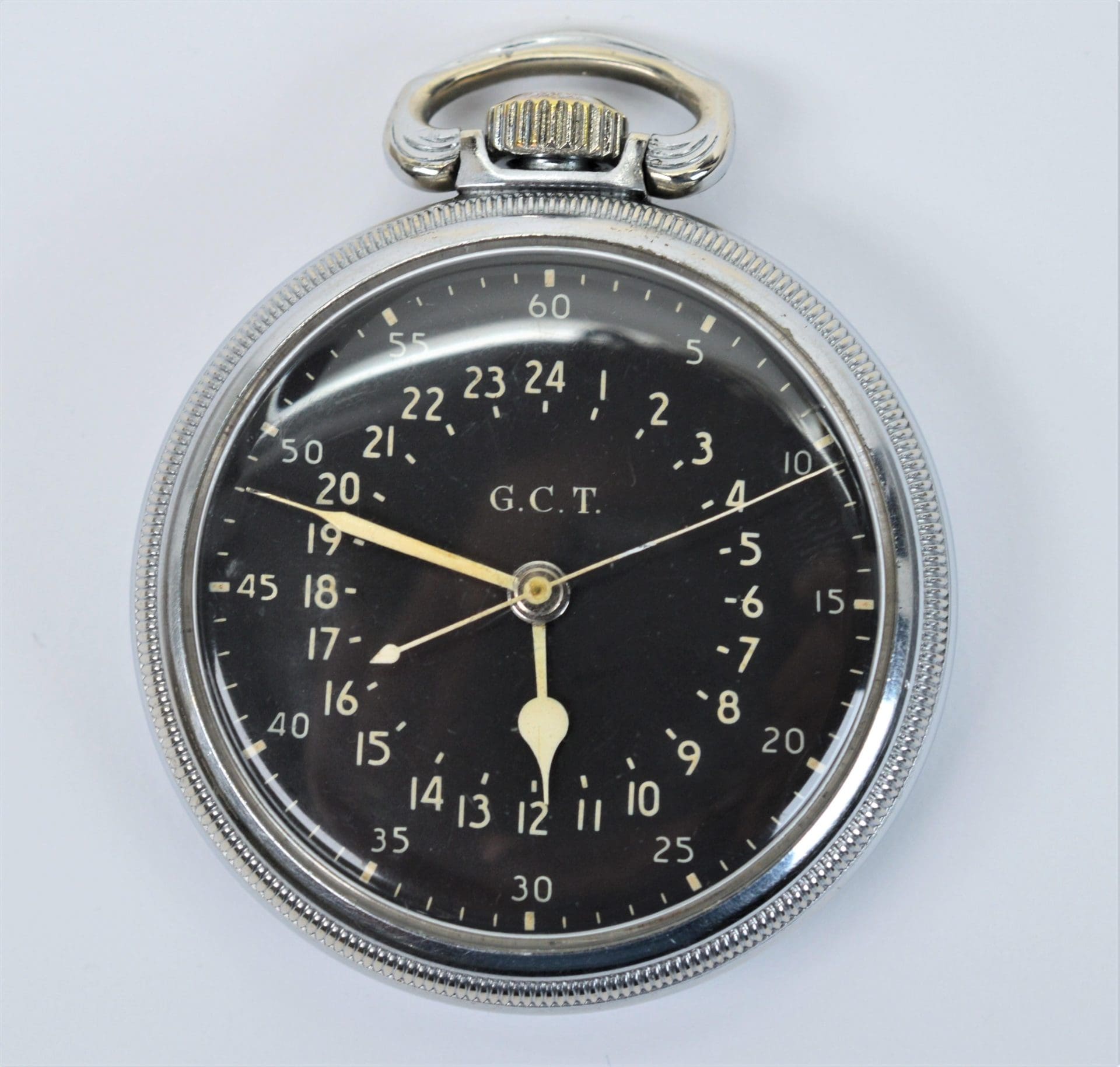 Wartime Era Hamilton Railway Grade Us Military Steel Pocket Watch