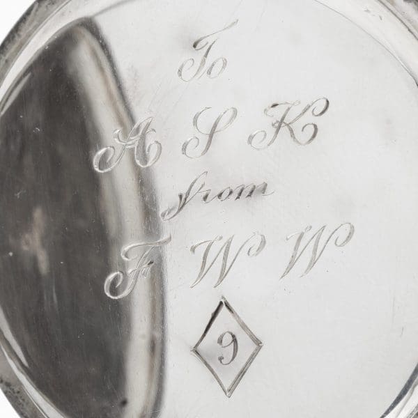 Wilsdorf Davis early Rolex sterling 925 silver round pocket watch 10