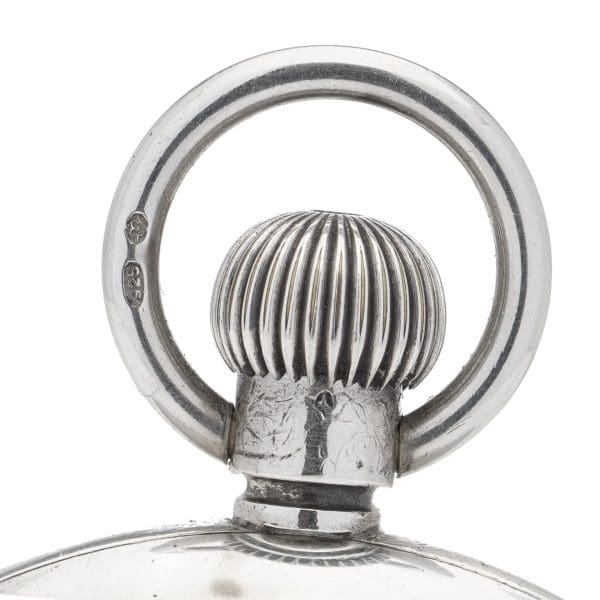 Wilsdorf Davis early Rolex sterling 925 silver round pocket watch 4