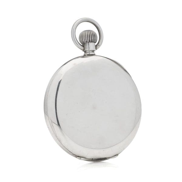 Wilsdorf Davis early Rolex sterling 925 silver round pocket watch 8