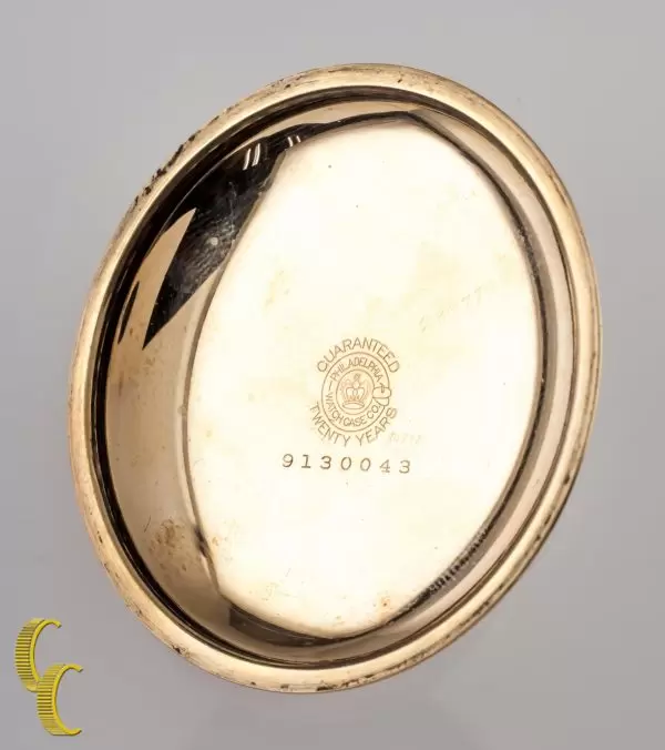 Elgin Antique Open Face Gold Filled Pocket Watch Gr 27 15 Jewel 4