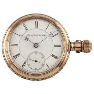 Антикварные карманные часы Elgin с открытым циферблатом, наполненные золотом, гр 27, 15, драгоценный камень 1, трансформированный