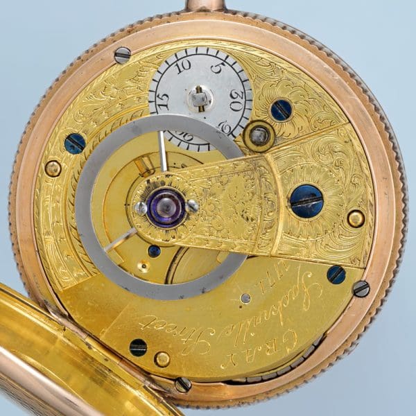 GOLD ENGLISH CYLINDER WITH GOLD DIAL 5