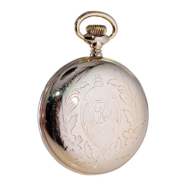 Hamilton Gold Filled Open Faced Pocket Watch with Kiln Fired Dial from 1916 6