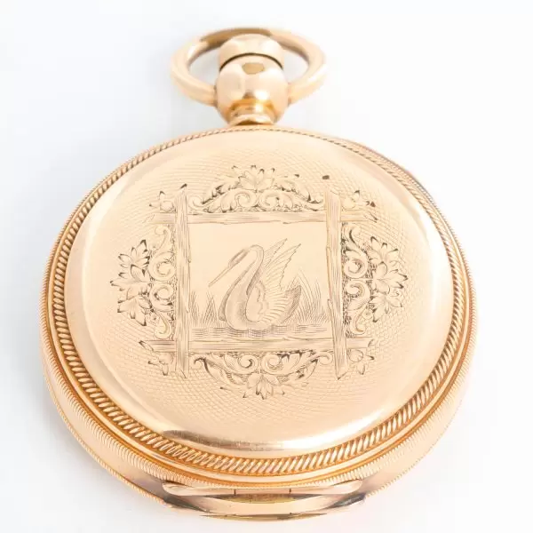 Illinois Watch Co. Currier Gold Filled Pocket Watch 5