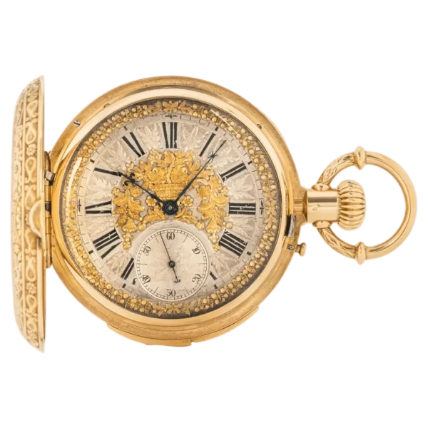 Montandon Freres 18CT Gold Highly Engraved Keyless Lever Minute Repeater C1880 1 UTsjD7sFz transformed