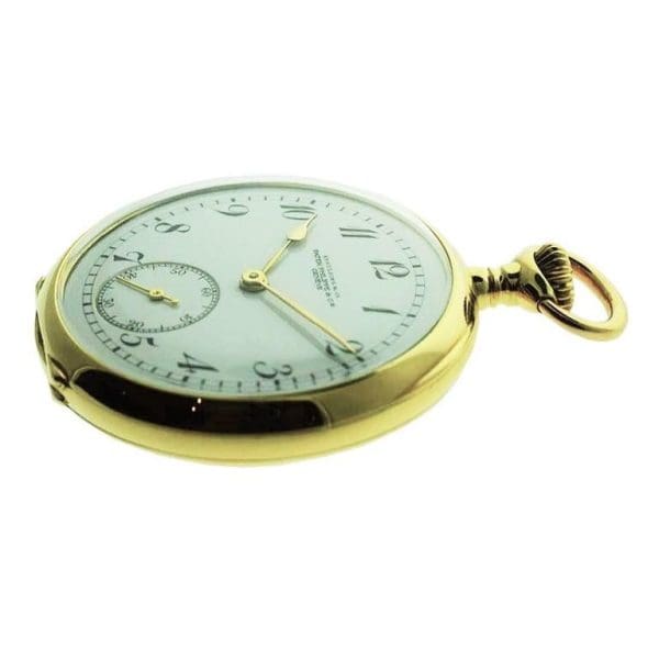 Patek Philippe 18 Karat Yellow Gold Pendant Watch with Enamel Dial and Archival 5