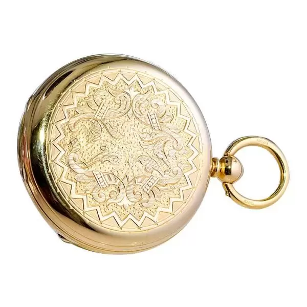 Rob Crook 18 Karat Yellow Gold Open Faced Keywind Pocket Watch circa 1845 10