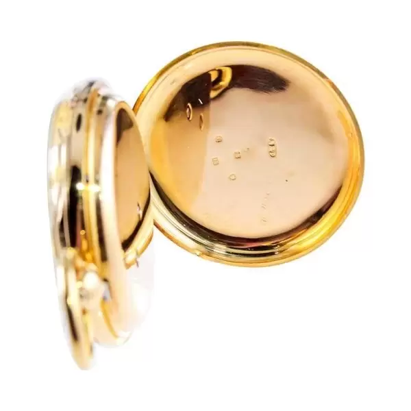 Rob Crook 18 Karat Yellow Gold Open Faced Keywind Pocket Watch circa 1845 7