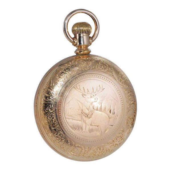 Rockford Yellow Gold Filled Open Faced Pocket Watch from 1886 6