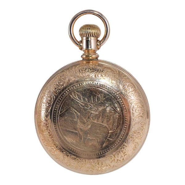 Rockford Yellow Gold Filled Open Faced Pocket Watch from 1886 7