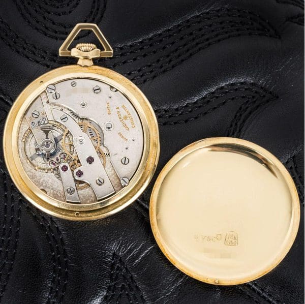 Vacheron Constantin Gold Keyless Lever Open Face Pocket Watch C1920s 6