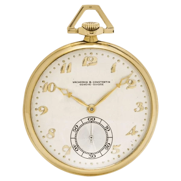 Vacheron Constantin گولڈ کیلیس لیور اوپن فیس پاکٹ واچ C1920s 1 تبدیل