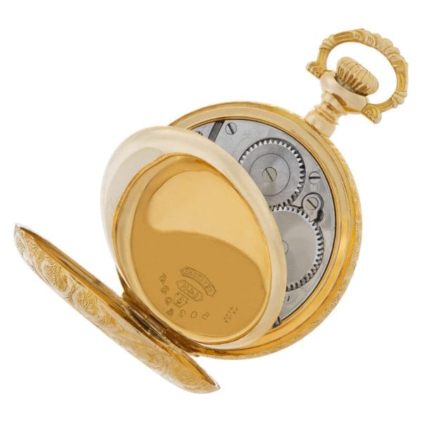 Waltham 5024935 Pocket Watch 14k Yellow Gold White Dial Case 5