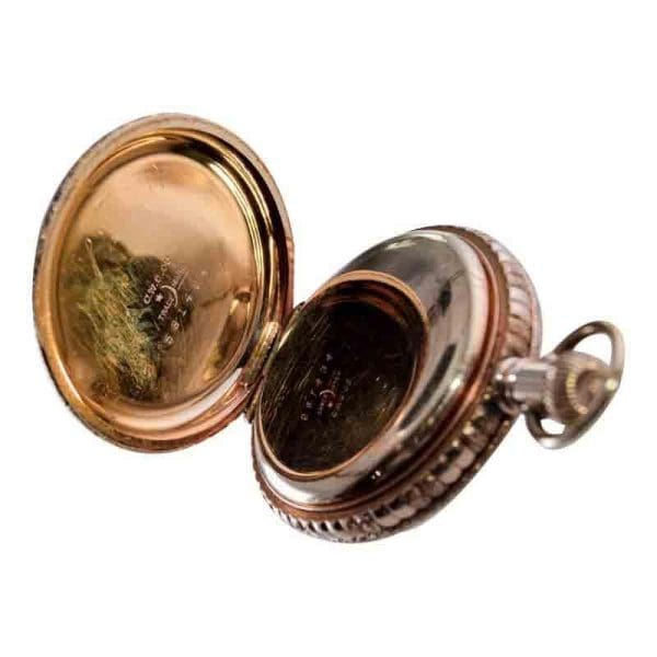 Waltham Yellow Gold Filled Art Nouveau Hunters Case Pocket Watch from 1893 9