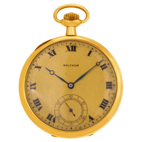 Waltham Pocket Watch Ref  337299 Waltham Riverside in 14k Yellow Gold 1 transformed