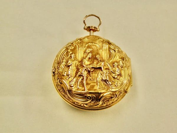 22-каратное золото Repousee, пара карманных часов в корпусе от производителя Thomas Rea 1769 3