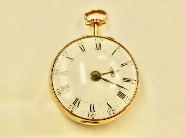 22ct Gold Repousee Pair Cased Pocket Watch Maker Thomas Rea 1769 5