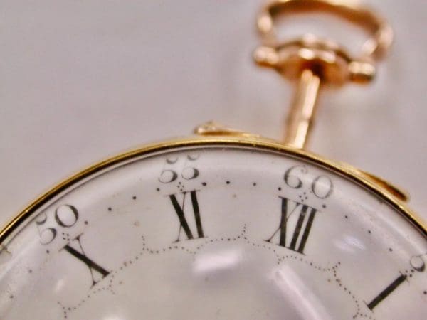 صانع ساعات الجيب ذات الغلاف الذهبي عيار 22 قيراط توماس ريا 1769 6
