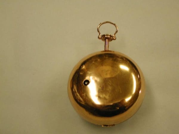 22 Ayar Altın Repousee Çifti Kasalı Cep Saati Makinesi Thomas Rea 1769 8
