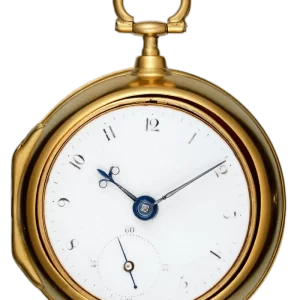 EARLY SUBSIDIARY SECONDS ENGLISH VERGE POCKET WATCH 1 تم تحويلها