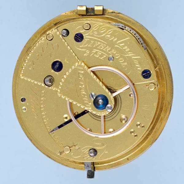 GOLD ENGLISH LEVER WITH DECORATIVE GOLD DIAL 4