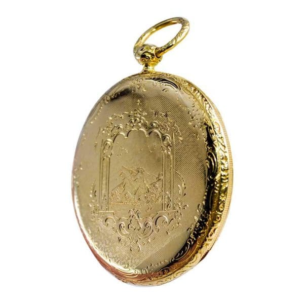 Gorini Cie. 18 Karat Yellow Gold Keywind Pocket Watch circa 1840s 8