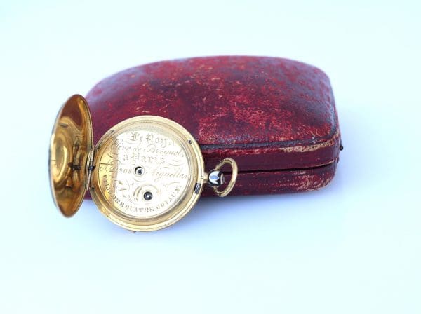 Ladies Pocket Watch Pendant Le Roy Enamel Gold French Original Case 1890 6