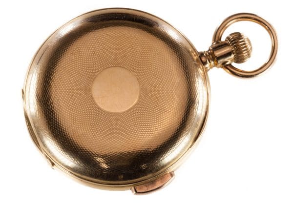 Карманные часы Le Phare с открытым циферблатом и минутным репетиром из желтого золота 18 карат 3