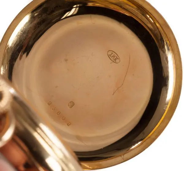 Карманные часы Le Phare с открытым циферблатом и минутным репетиром из желтого золота 18 карат 5
