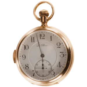 ساعة الجيب Le Phare ذات الوجه المفتوح Repeater الدقائق من الذهب الأصفر عيار 18 قيراطًا 1 تم تحويلها