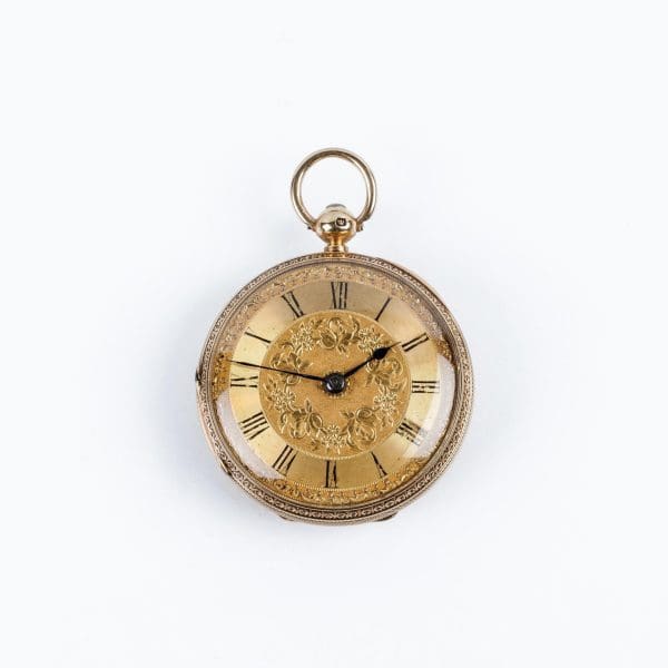 XIX Century Open Face Gold Pocket Watch R. Stewart 2