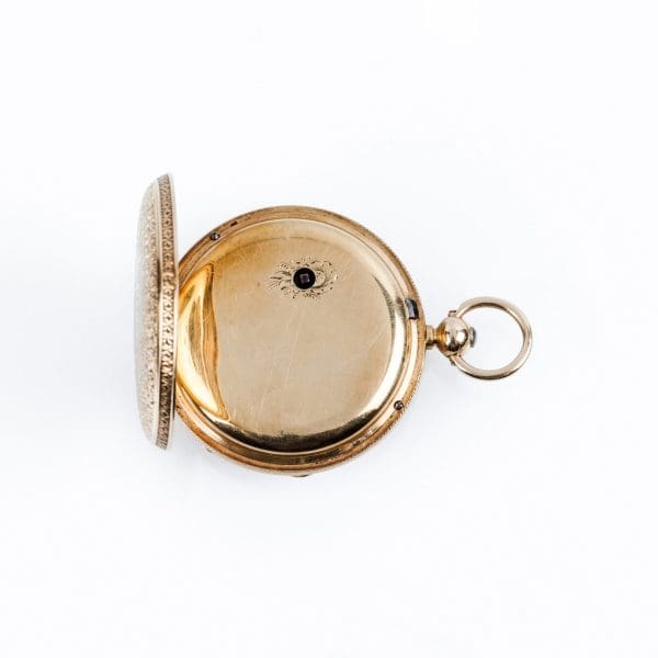 XIX Century Open Face Gold Pocket Watch R. Stewart 3