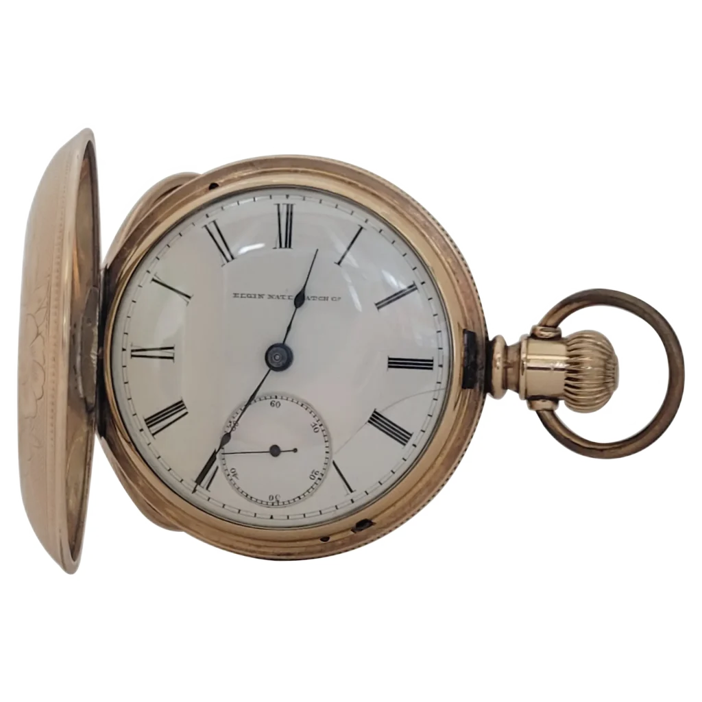 Elgin Gold Plated Pocket Watch, 53mm, 1886