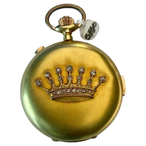 שעון כיס גדול Invicta Diamond Crown 14 קראט זהב דקות חוזר כרונוגרף 1