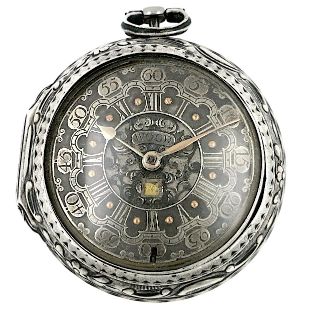 Silver Repousse Pocket Watch 1