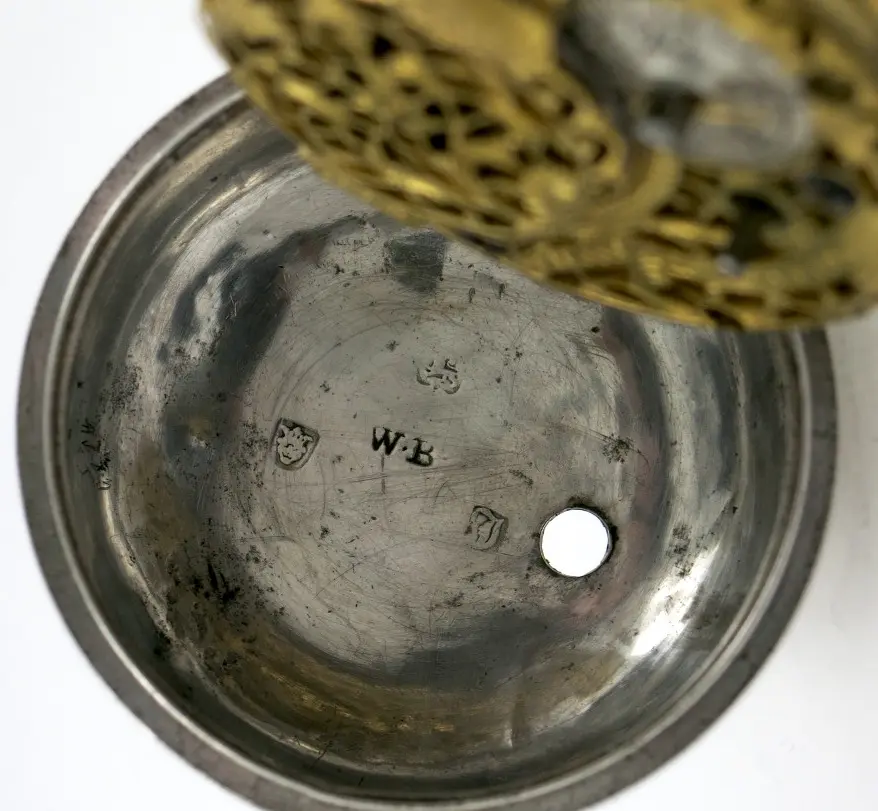 Silver Repousse Pocket Watch 7
