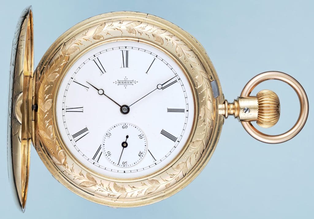 นาฬิกาพ็อกเก็ตอเมริกันกับยุโรป: การศึกษาเปรียบเทียบ 4 - watchmuseum.org นาฬิกา Cabriolet สีทองหายาก 4