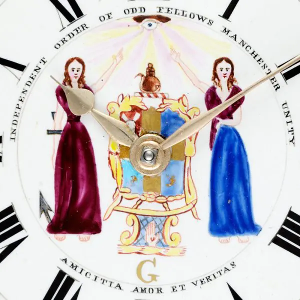 ODDFELLOWS DIAL VERGE 4 银质对表